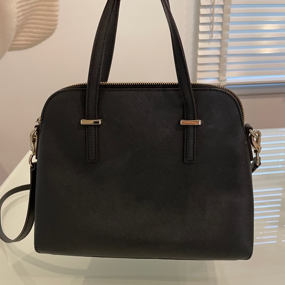 Kate Spade Black Leather Bag With Gold Hardware In Excellent Condition - Picture 3 of 4